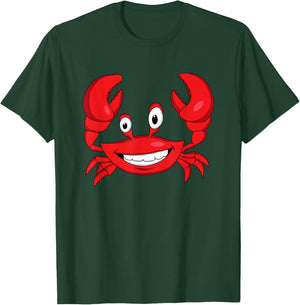Kids Crab Shirt For Boys Or Girls | Cute Crab Gift T-Shirt - T-Shirt | Forest