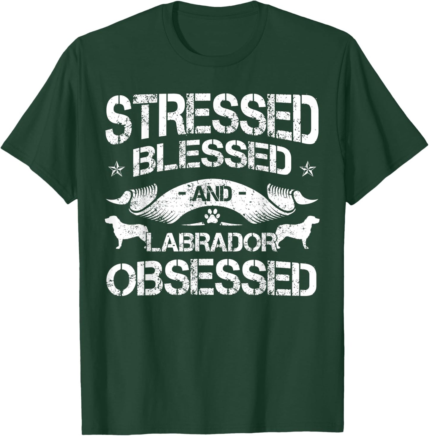 Labrador Retriever Lover Dog Owner Breed Lab Fur Mom Dad T-Shirt - T-Shirt | Forest