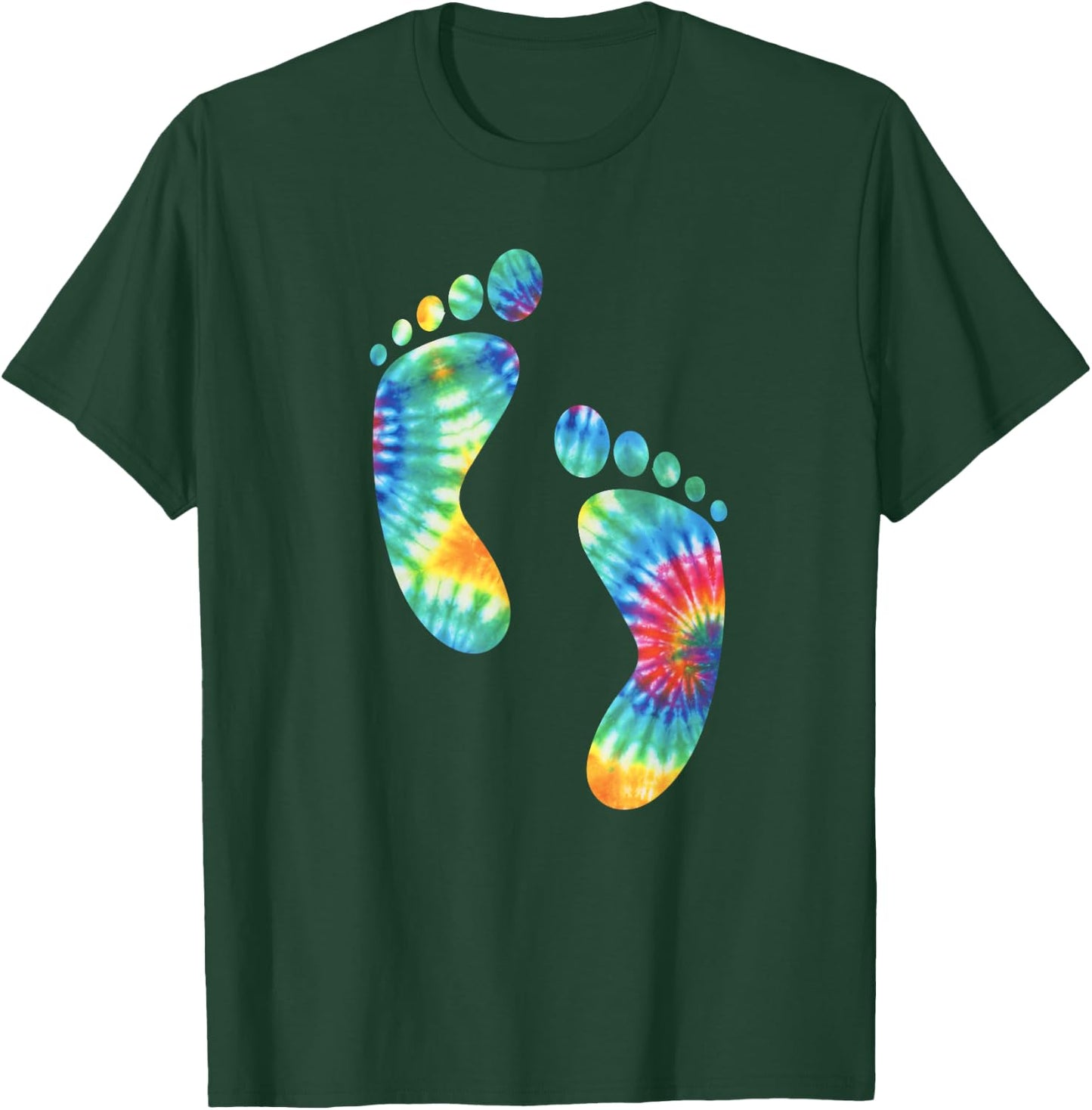 Tie Dye Foot Lover Shirt for Foot Fetish Feet T-Shirt - T-Shirt | Forest