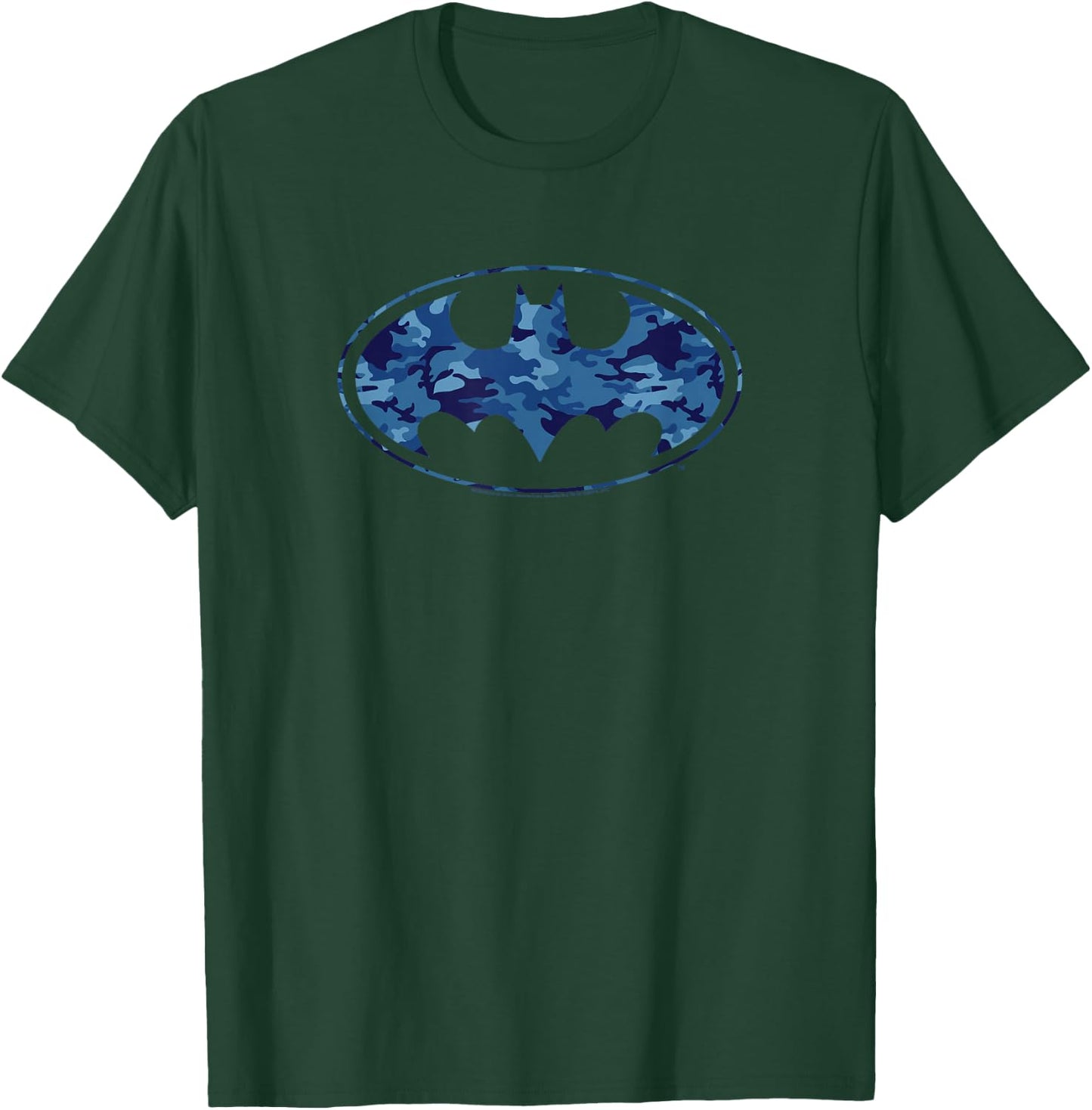 DC Comics Batman Blue Camo Logo T-Shirt - T-Shirt | Forest