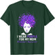 Butterflies I Wear Purple For My Mom Alzheimers Awareness T-Shirt - T-Shirt | Forest