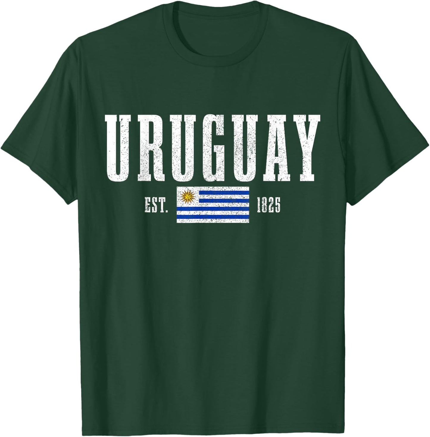 Uruguay Est. 1825 Uruguay Flag Roots Pride T-Shirt - T-Shirt | Forest