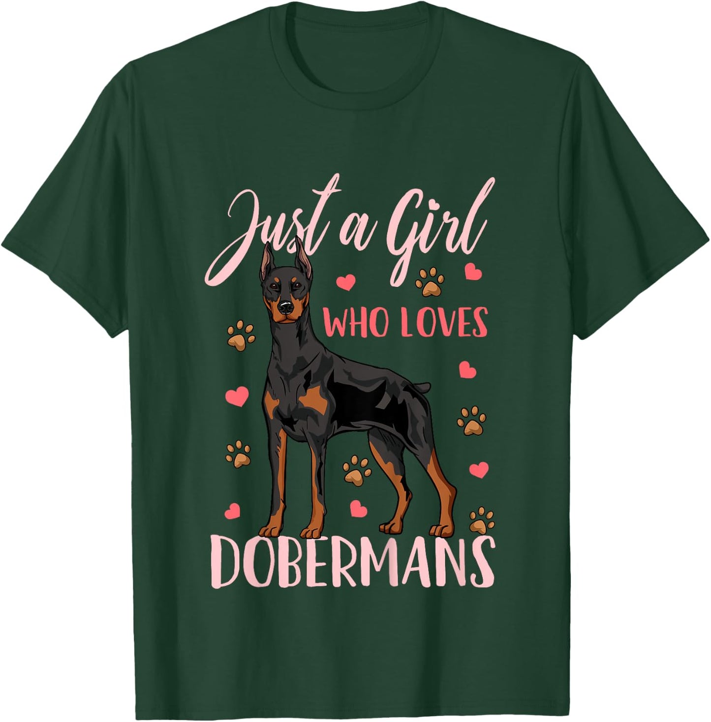 Kids Doberman Gift T-Shirt - T-Shirt | Forest