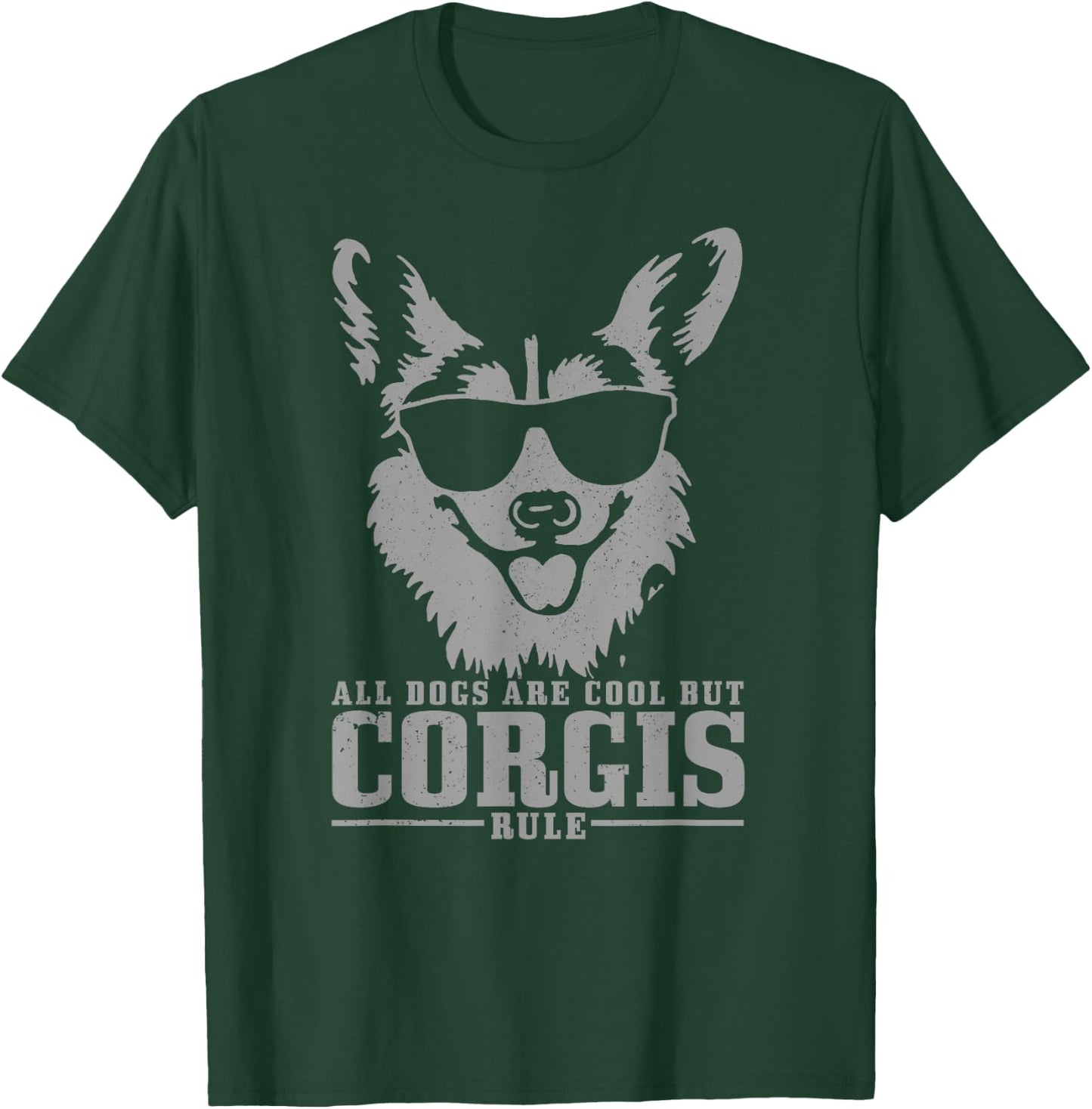 Corgi All Dogs Are Cool But Corgis Rule Funny T-Shirt - T-Shirt | Forest