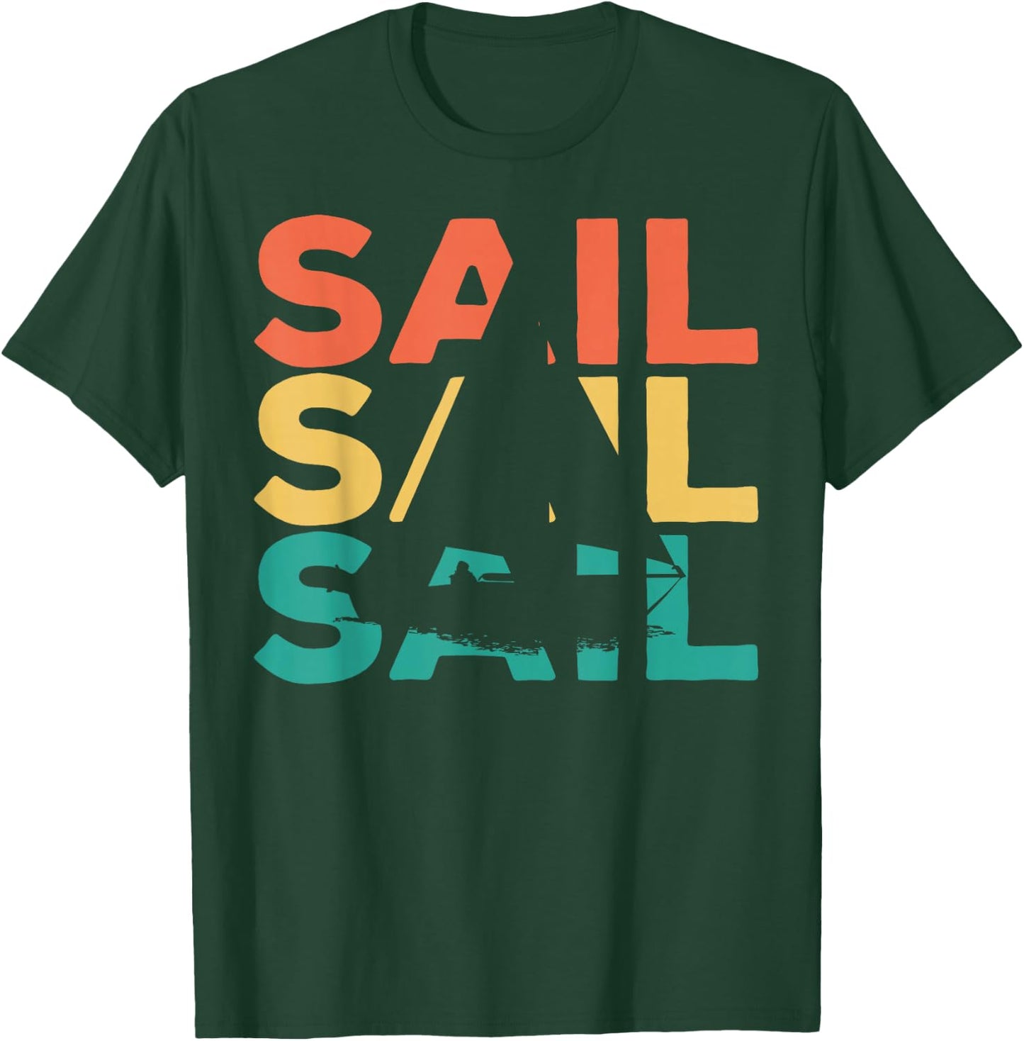 Retro Vintage Sailing Gift Sailors & Skippers T-Shirt - T-Shirt | Forest