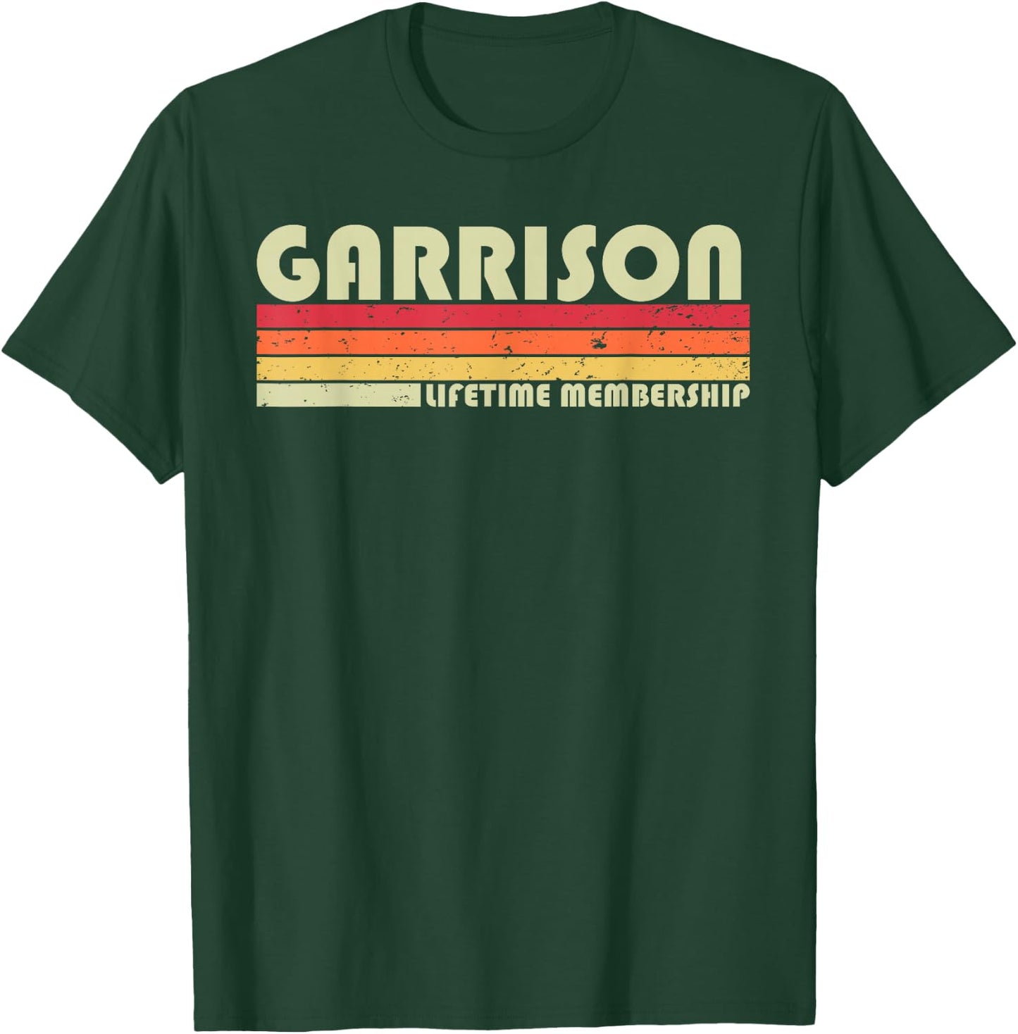 GARRISON Surname Funny Retro Vintage 90s Birthday Reunion T-Shirt - T-Shirt | Forest