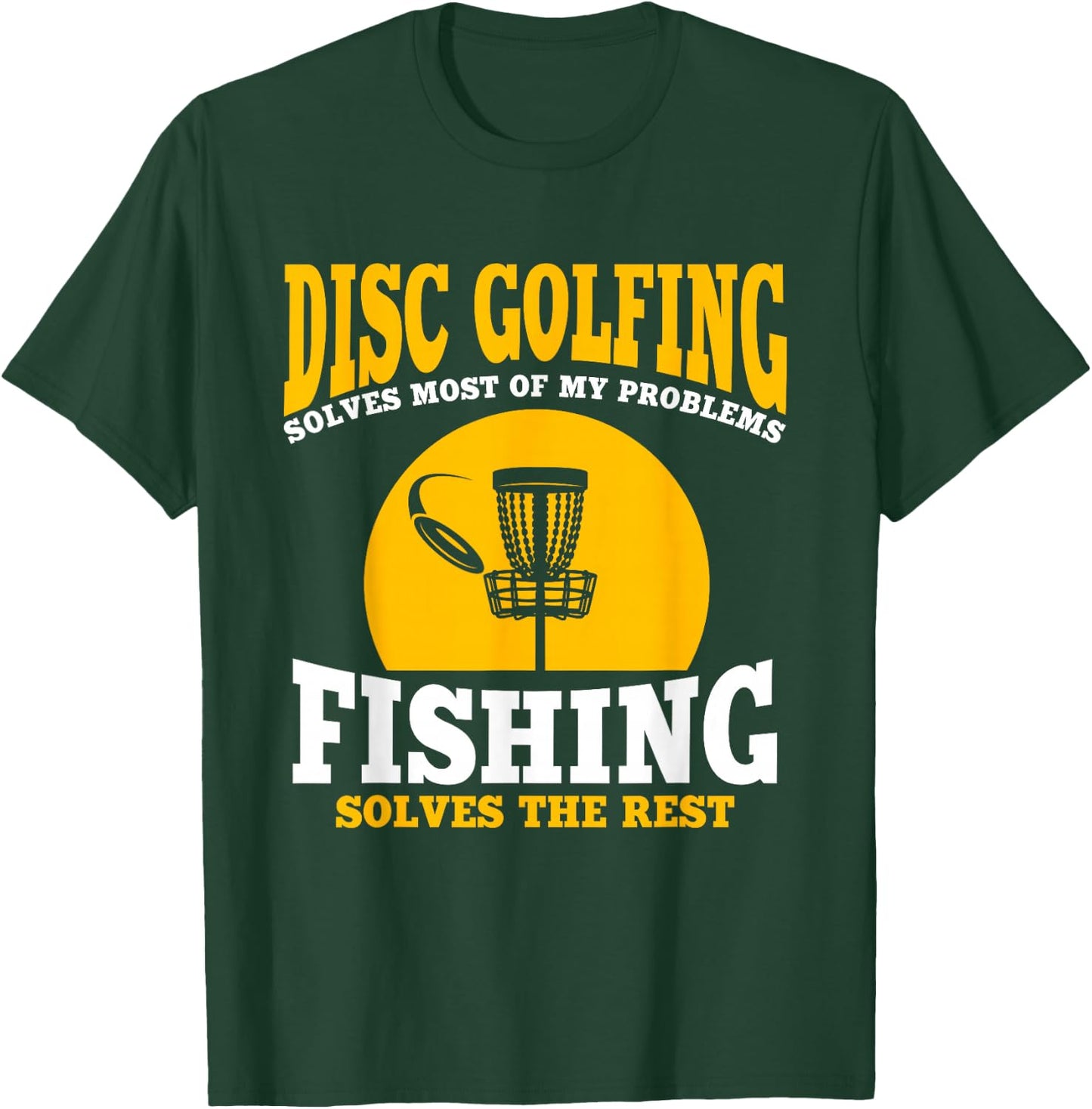 Great Disc Golf And Fishing Gift T-Shirt - T-Shirt | Forest