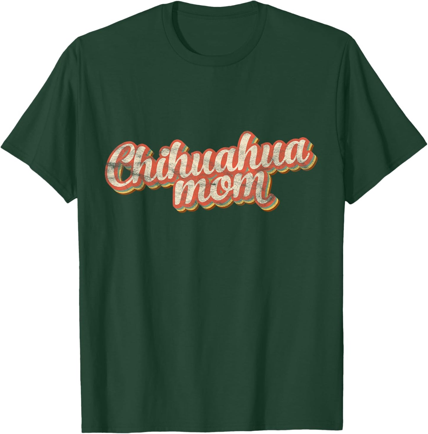 Vintage Chihuahua Mom Chi-chi Mother Dog Lover Pet Mama Women Kids T-Shirt - T-Shirt | Forest