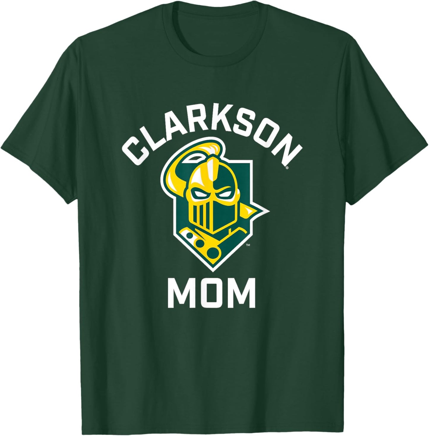 Clarkson University Golden Knights Arched Mom T-Shirt - T-Shirt | Forest