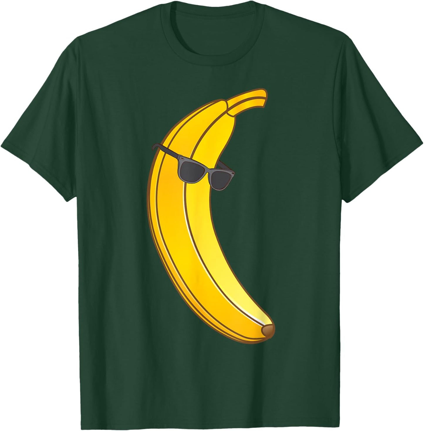 Cool Banana Wearing Sunglasses | Funny Fruit Eyewear Gift T-Shirt - T-Shirt | Forest