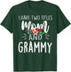I have two titles Mom and Grammy I rock them both Floral T-Shirt - T-Shirt | Forest