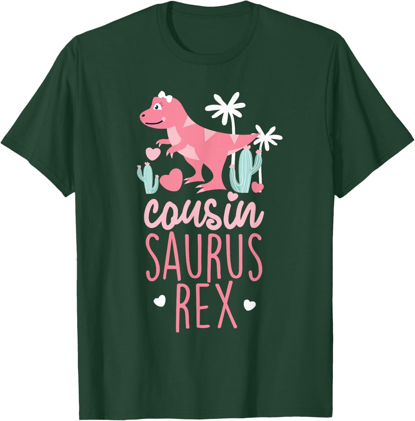 Cousin Saurus Rex Dinosaur Kids T-Shirt - T-Shirt | Forest