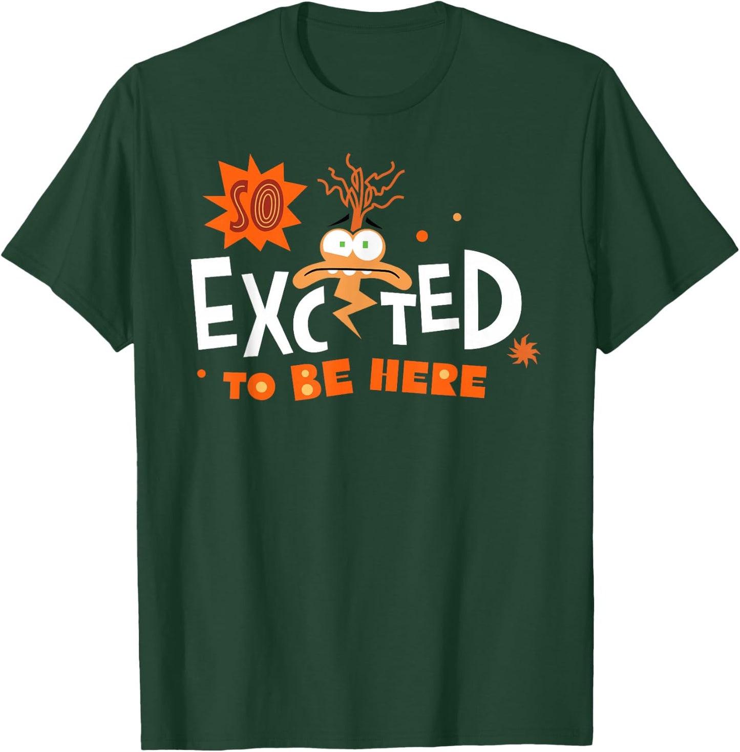 Disney Pixar Inside Out 2 So Excited To Be Here Anxiety Logo T-Shirt - T-Shirt | Forest