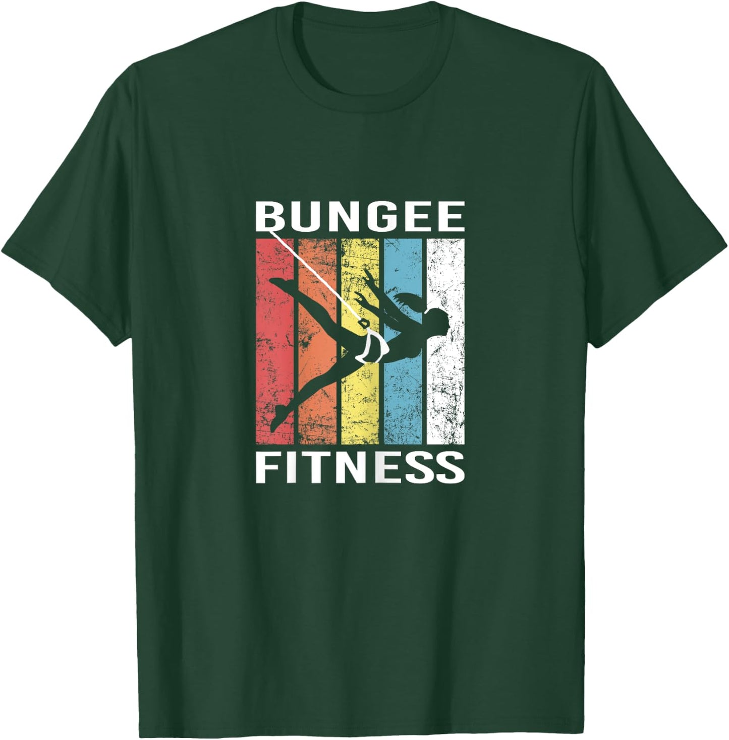 Bungee Fitness Training Fly Sling Workout Equipment T-Shirt - T-Shirt | Forest