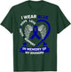 Grandfather I Wear Blue In Memory Of My Grandpa Colon Cancer T-Shirt - T-Shirt | Forest