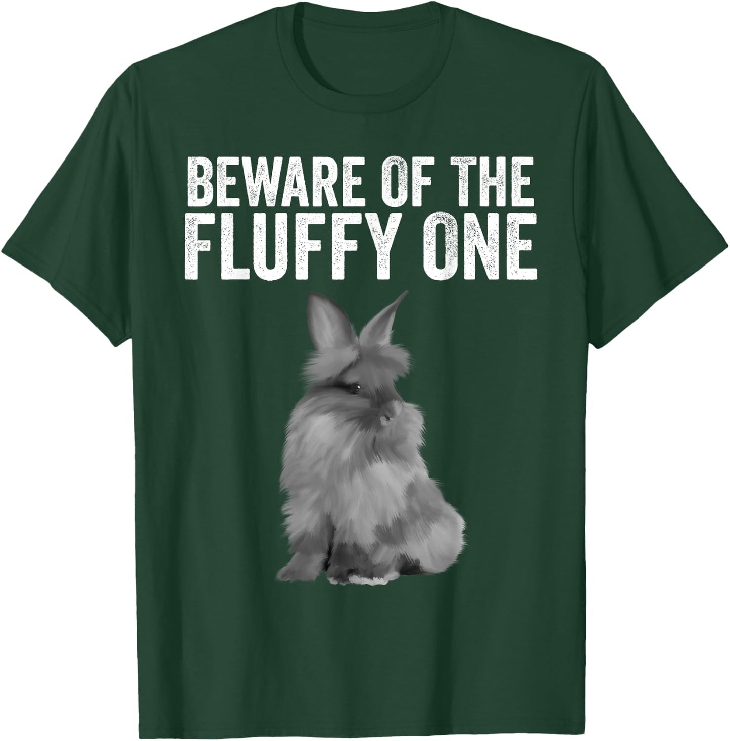 Funny Fluffy One Gift Lionhead Bunny Rabbit Lover Men Women T-Shirt - T-Shirt | Forest