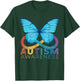 Butterfly Blue For Autism Awareness Month T-Shirt - T-Shirt | Forest