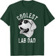 Funny Coolest Lab Dad Gift White Labrador Dog Lover Men T-Shirt - T-Shirt | Forest
