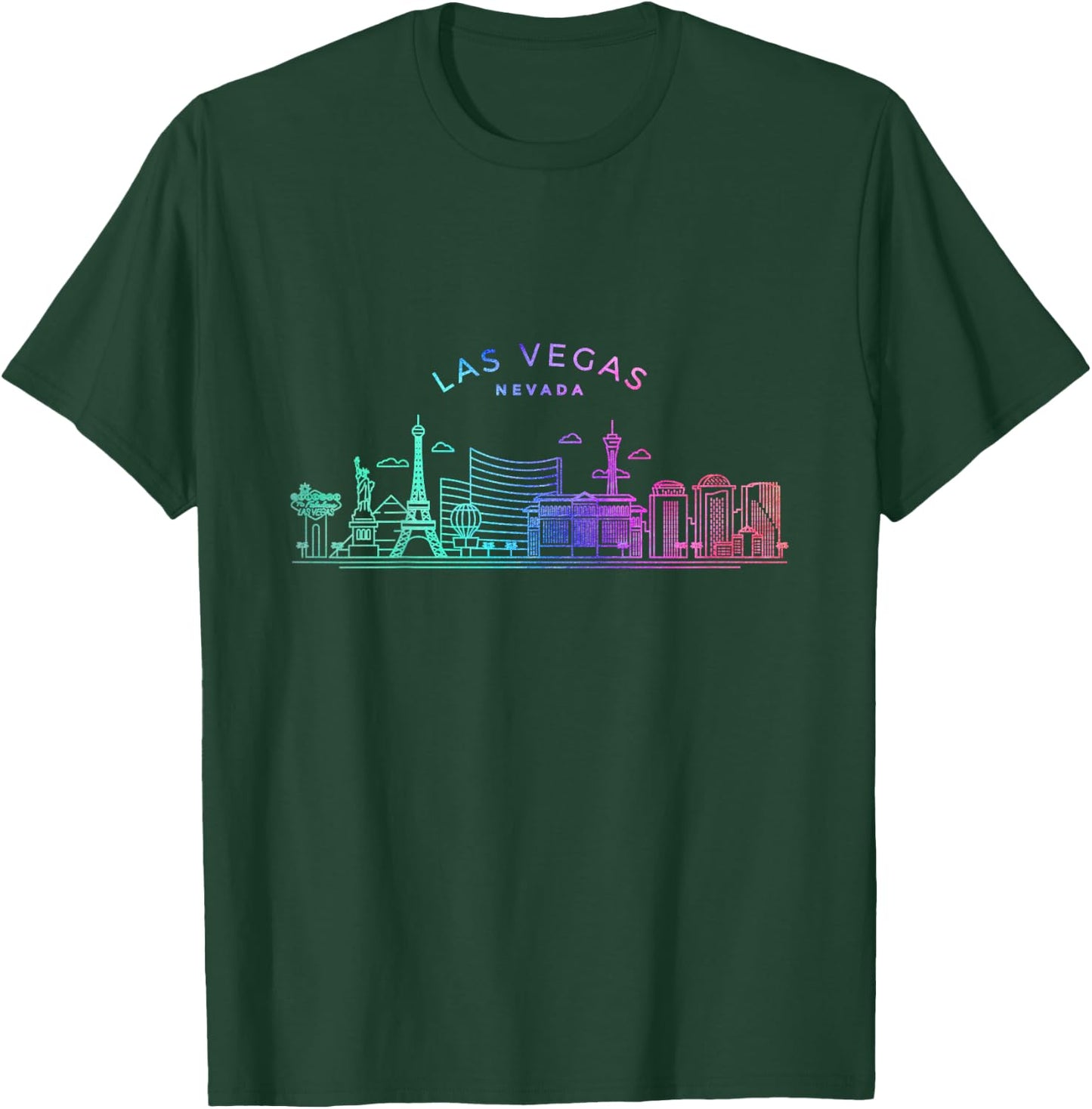 Kids Las Vegas Skyline Cityscape City Metropole T-Shirt - T-Shirt | Forest