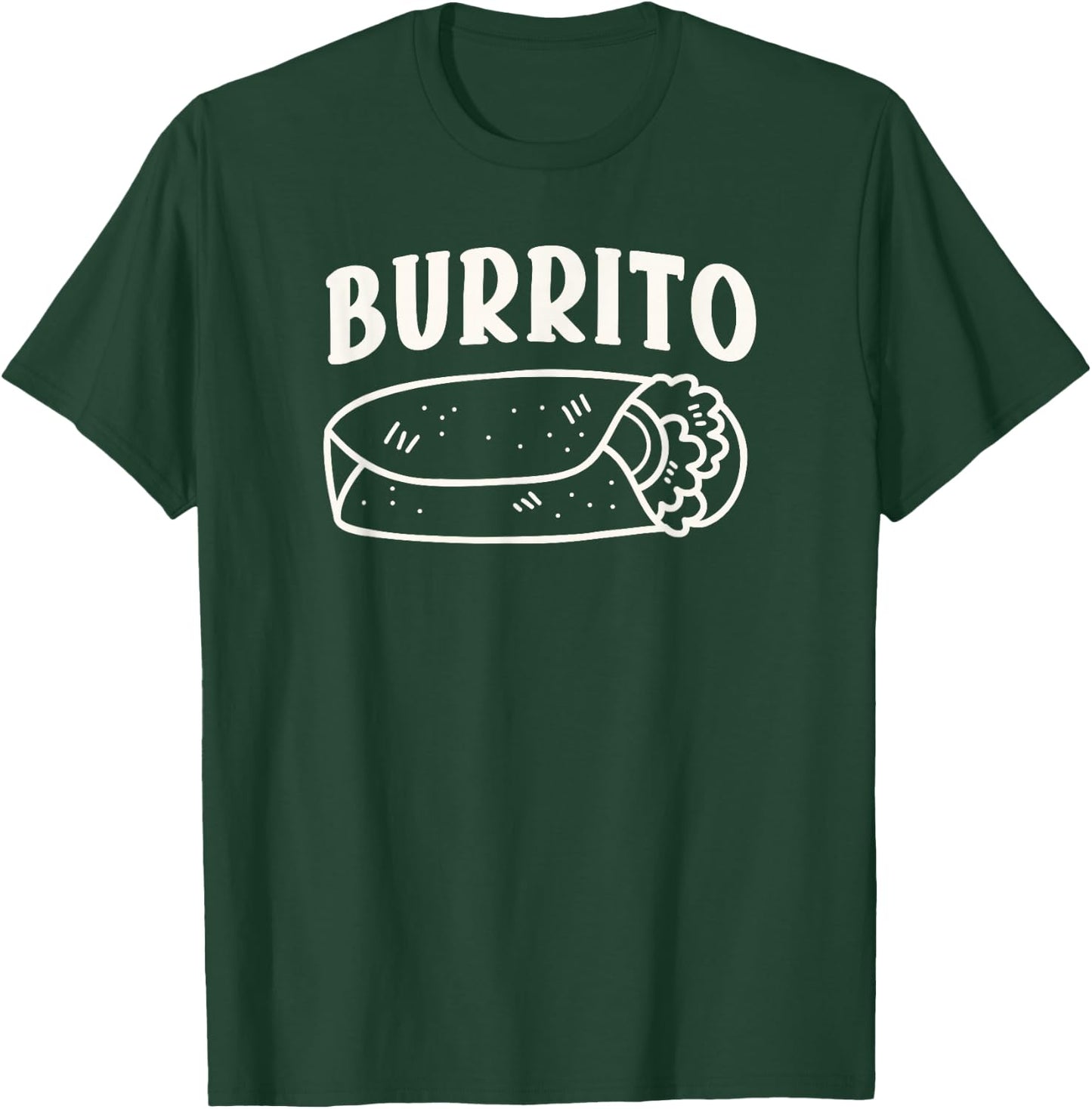 Burrito Taco Taquito Funny Mexican Food Matching Family T-Shirt - T-Shirt | Forest