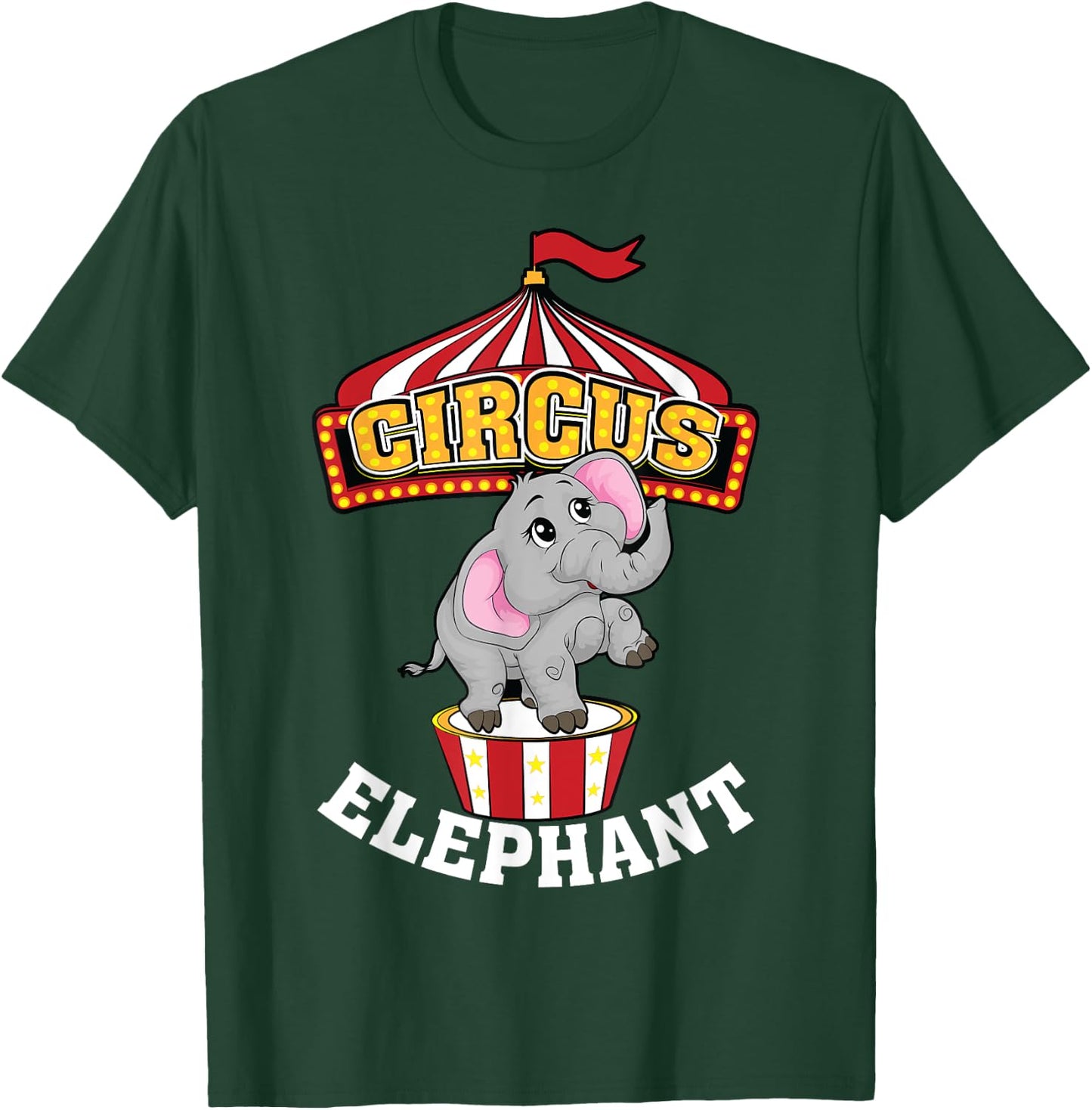 Funny Circus Elephant | Cool Circus Animal Tamer Fan Gift T-Shirt - T-Shirt | Forest