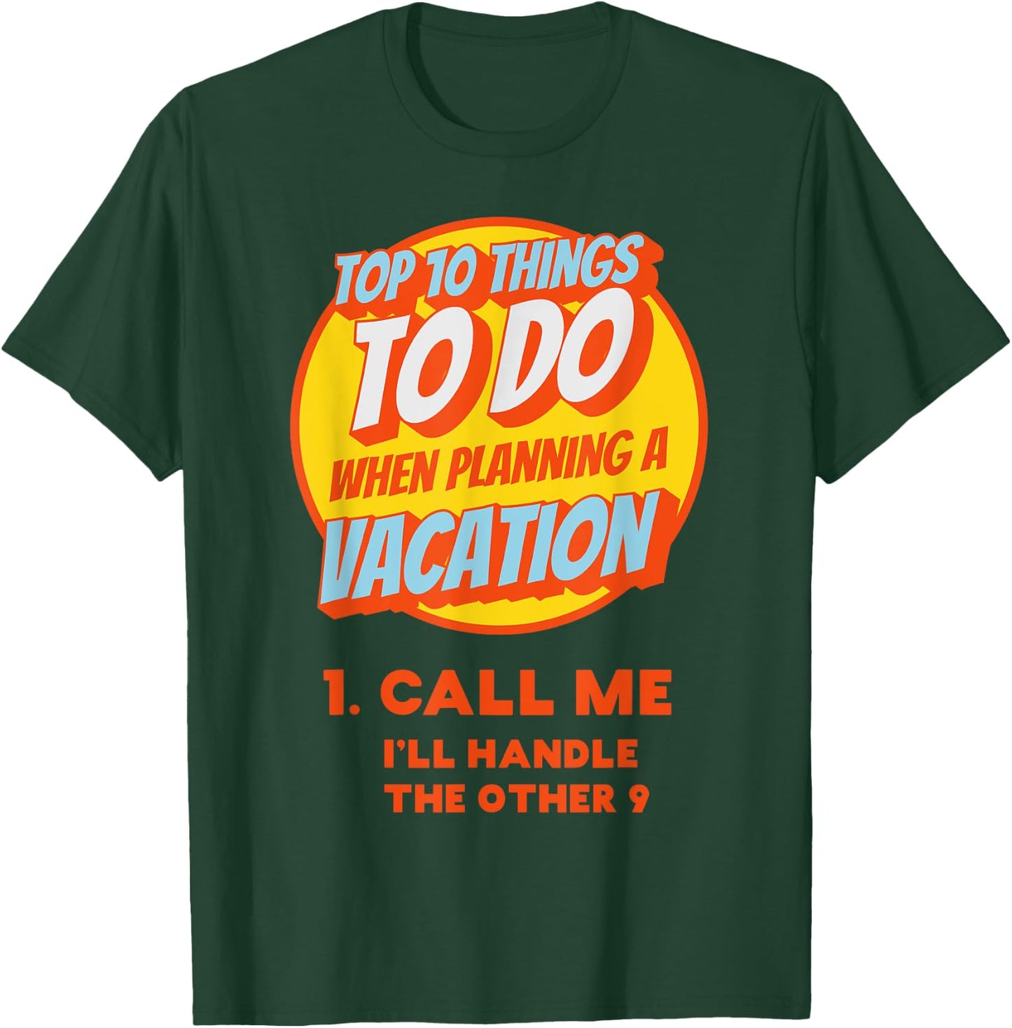 Funny Travel Agent Shirt Gift Planning Vacation T-Shirt - T-Shirt | Forest
