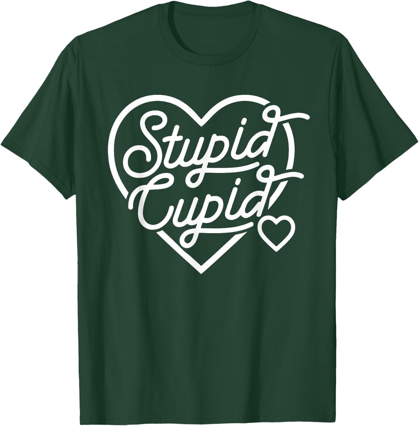 Stupid Cupid, Funny Valentine, Funny Single Af T-Shirt - T-Shirt | Forest
