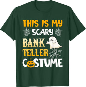 This Is My Scary Bank Teller Halloween Costumes Pajama T-Shirt - T-Shirt | Forest