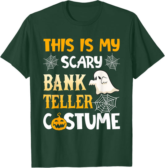 This Is My Scary Bank Teller Halloween Costumes Pajama T-Shirt - T-Shirt | Forest