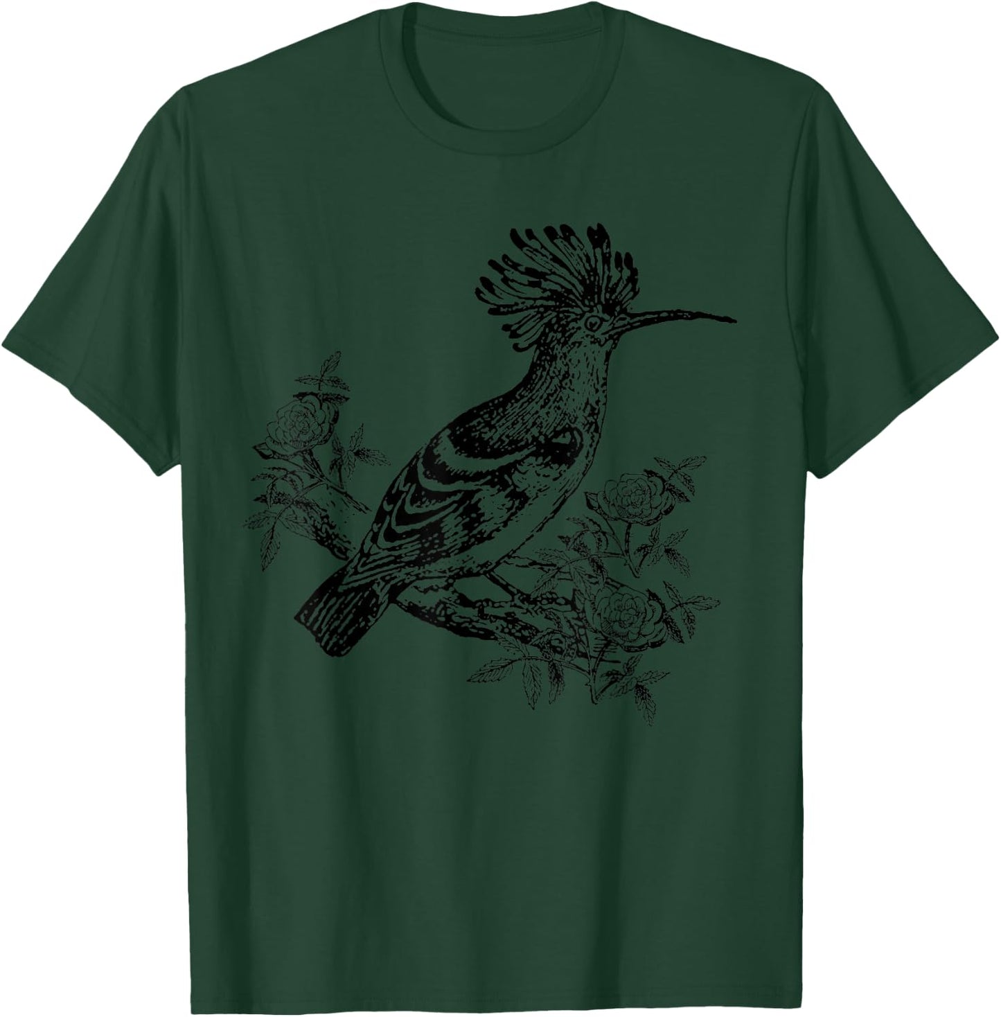 Hoopoe Bird in Tree for Birders T-Shirt - T-Shirt | Forest