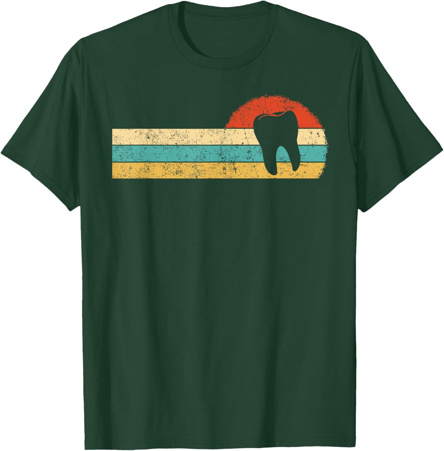 Dentist Retro Vintage Dental Surgeon Mouth Doctor T-Shirt - T-Shirt | Forest