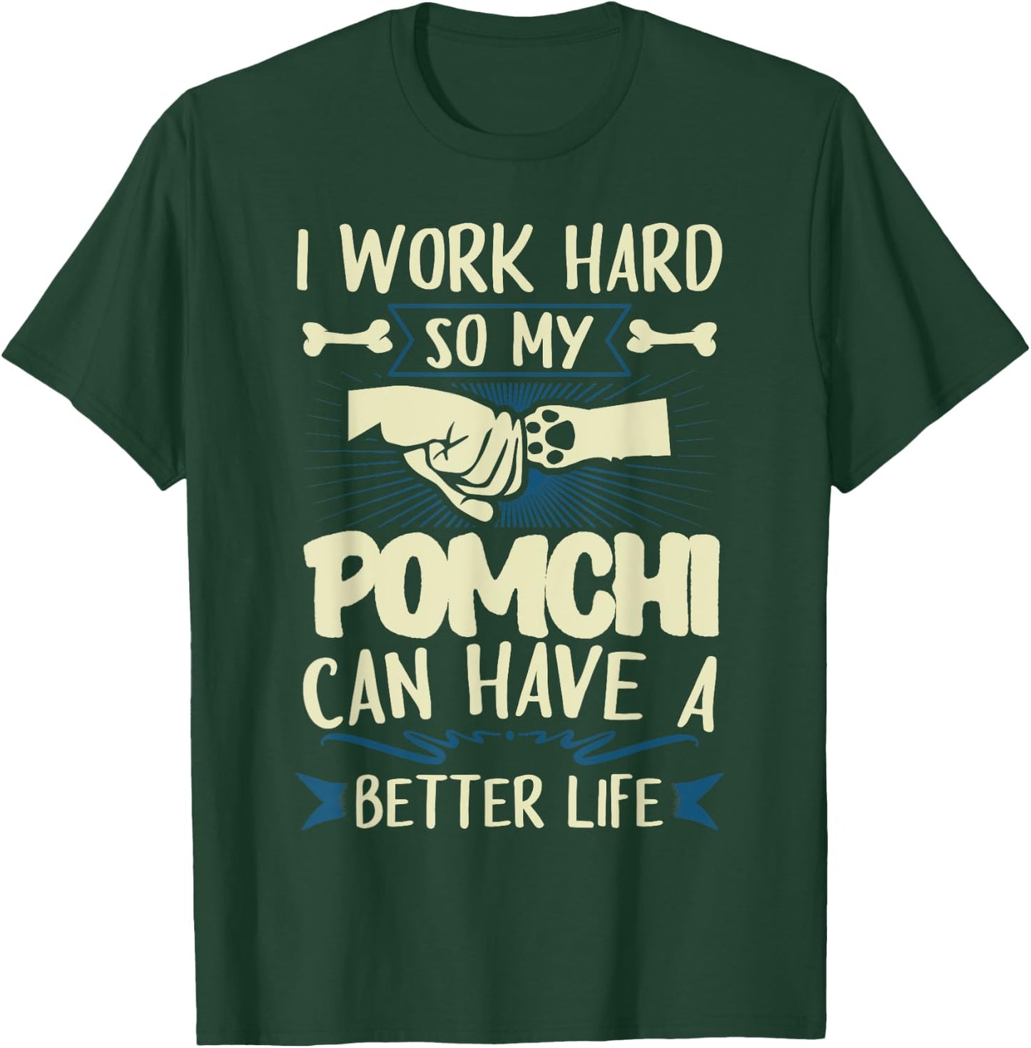 Pomchi Shirt Men Women Dog Mom Dog Lover T-Shirt - T-Shirt | Forest