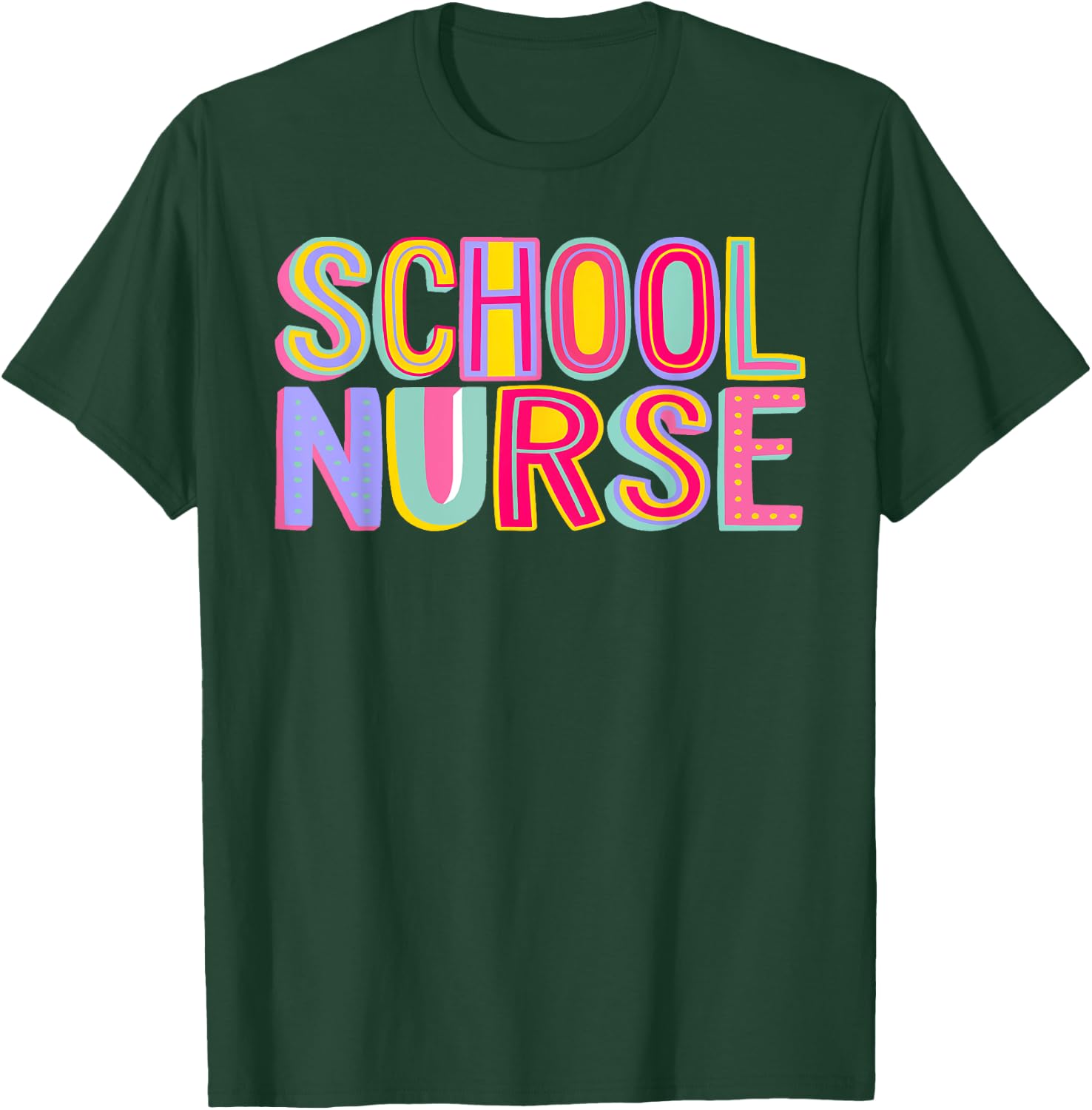 Retro School Nurse Nursing Groovy Nurse Retro Pink Nurse T-Shirt - T-Shirt | Forest
