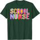 Retro School Nurse Nursing Groovy Nurse Retro Pink Nurse T-Shirt - T-Shirt | Forest