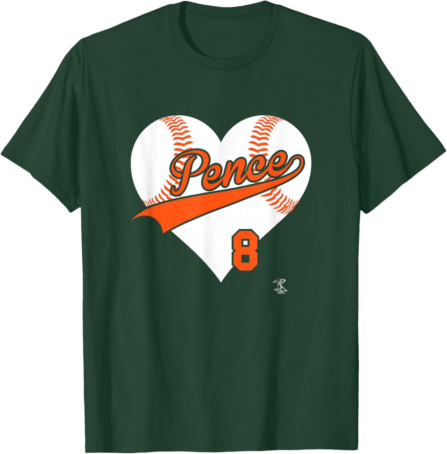 Hunter Pence Baseball Heart Gameday T-Shirt - T-Shirt | Forest