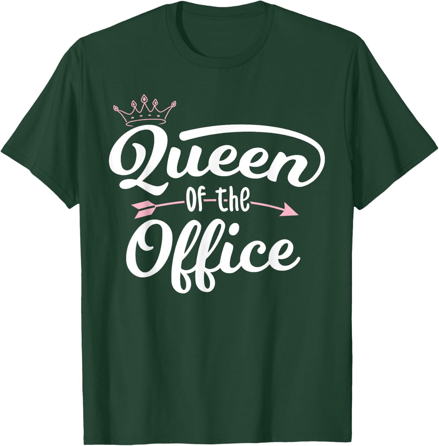 Queen Of The Office - Teacher School Office Secretary T-Shirt - T-Shirt | Forest