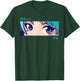 Anime Girl Eyes Pastel Aesthetic Otaku Art T-Shirt - T-Shirt | Forest