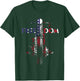 Freedom USA Flag Vintage Springer Bobber HD Motorcycle Biker Women Men T-Shirt - T-Shirt | Forest