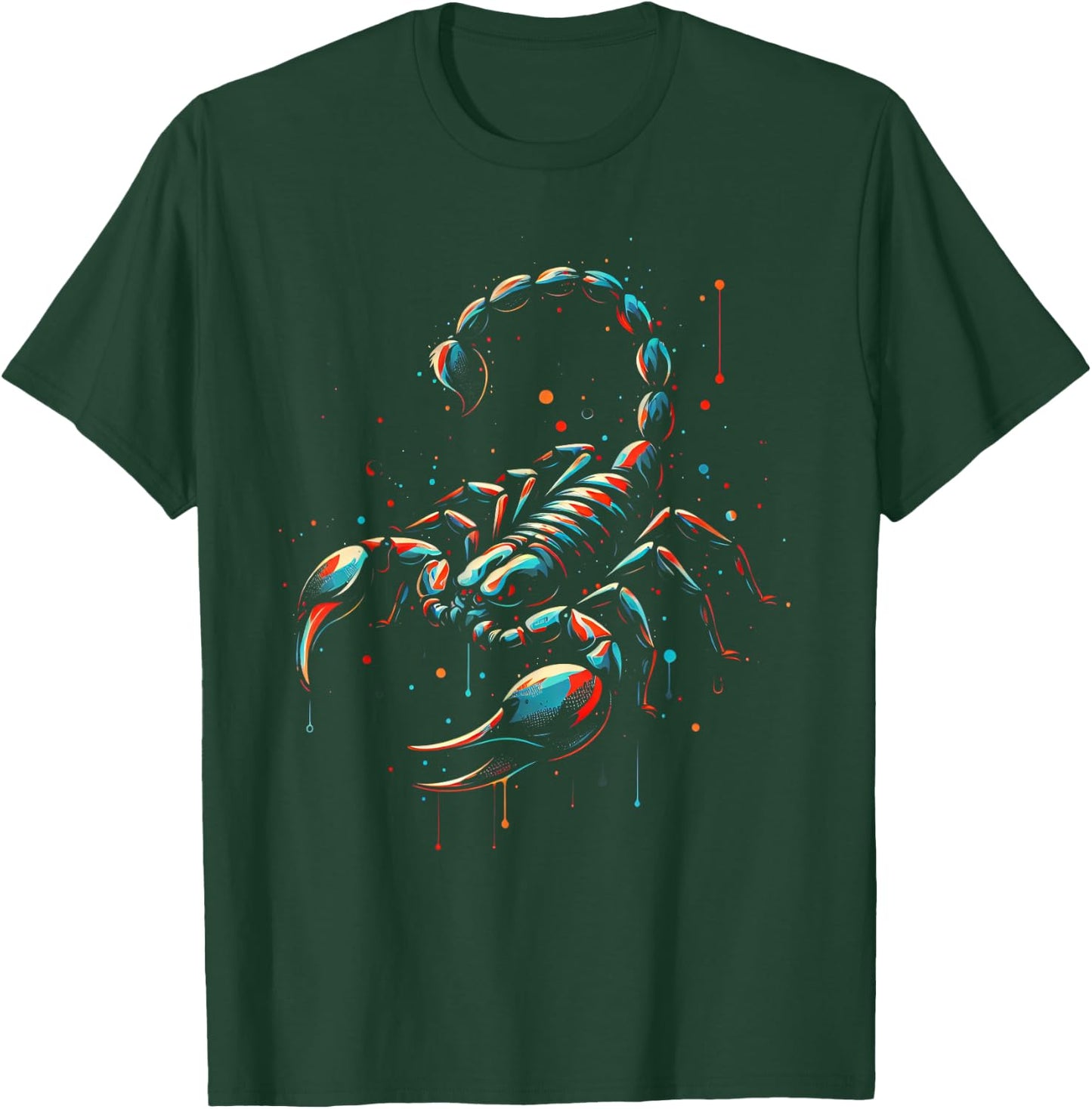 Scorpion Minimalist and Vibrant Style Birthday Christmas T-Shirt - T-Shirt | Forest