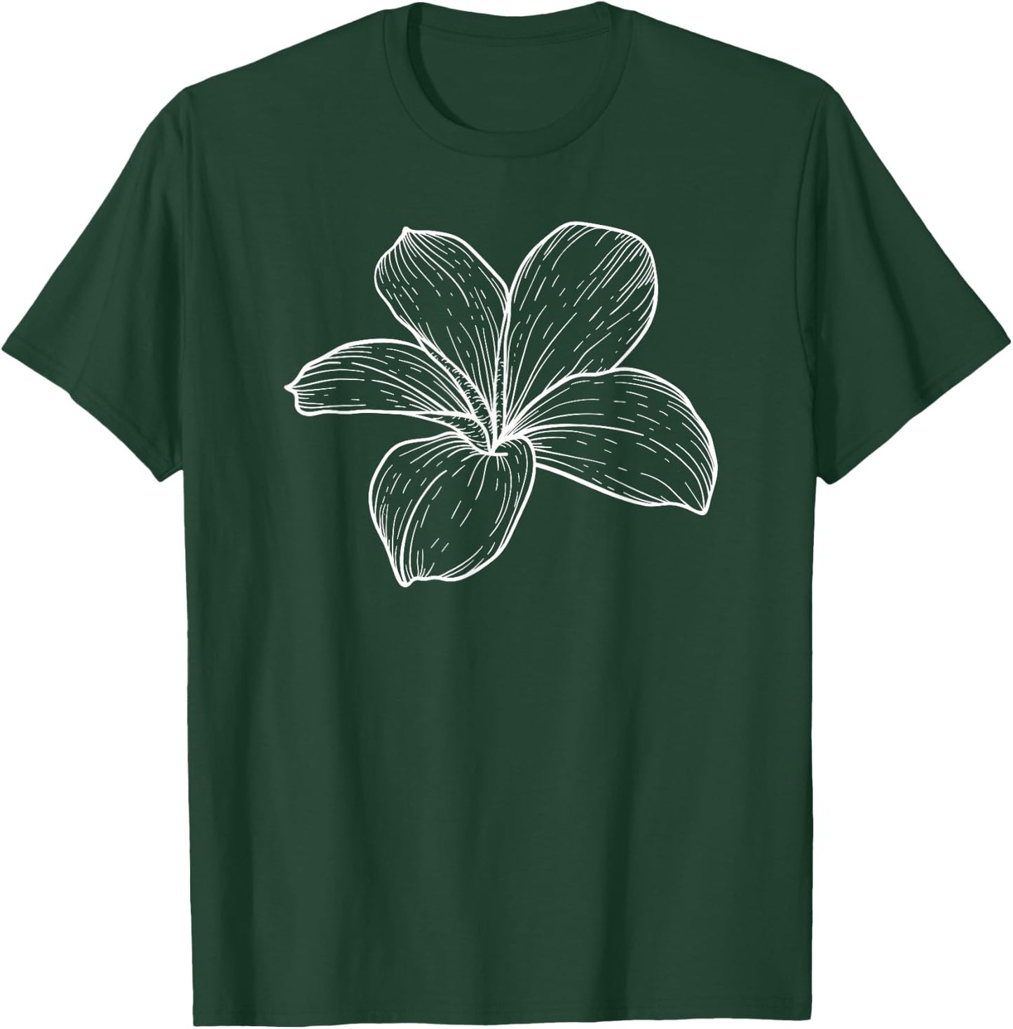 Tropical plumeria (frangipanie) T-Shirt - T-Shirt | Forest