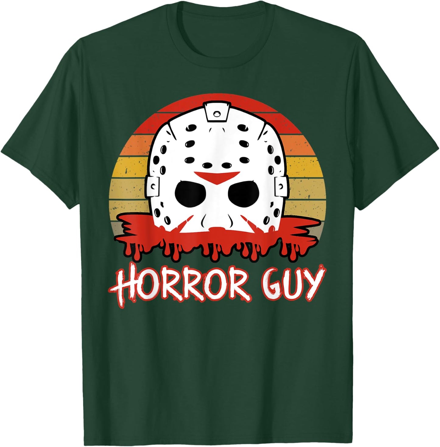 Horror Guy 80s Horror Slasher Movie Fan Halloween T-Shirt - T-Shirt | Forest