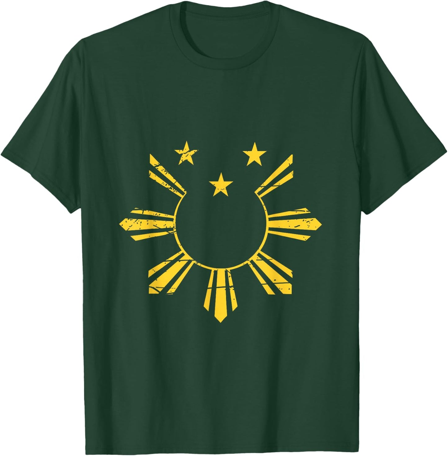 Retro Filipino Flag Philippines T-Shirt - T-Shirt | Forest