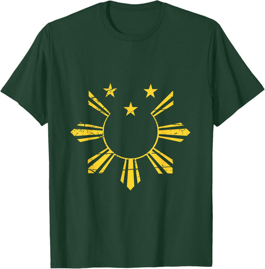 Retro Filipino Flag Philippines T-Shirt - T-Shirt | Forest