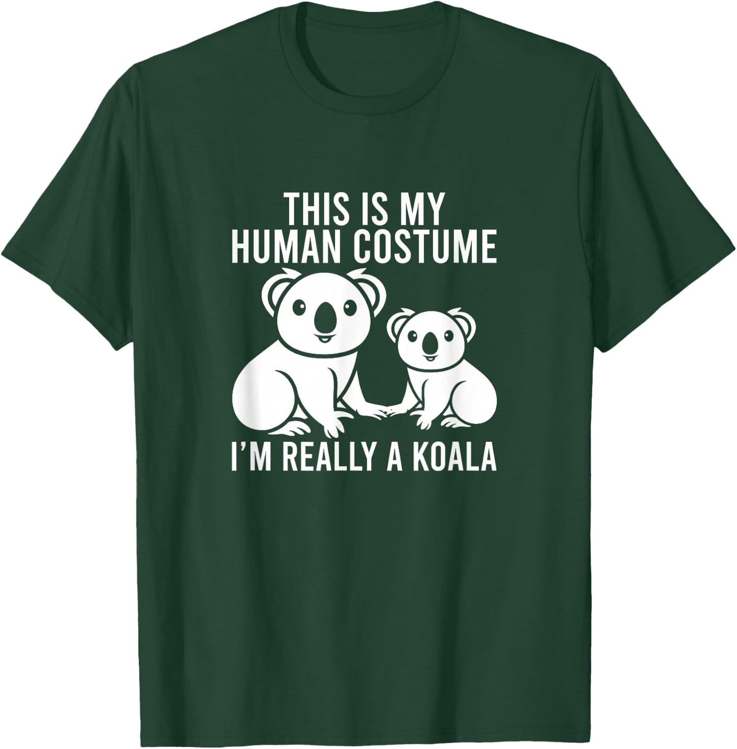 Koala Costume Men Women Boys Girls Australian Koala Bear T-Shirt - T-Shirt | Forest