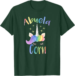 Abuelacorn Spanish Grandma Funny Unicorn T-Shirt - T-Shirt | Forest