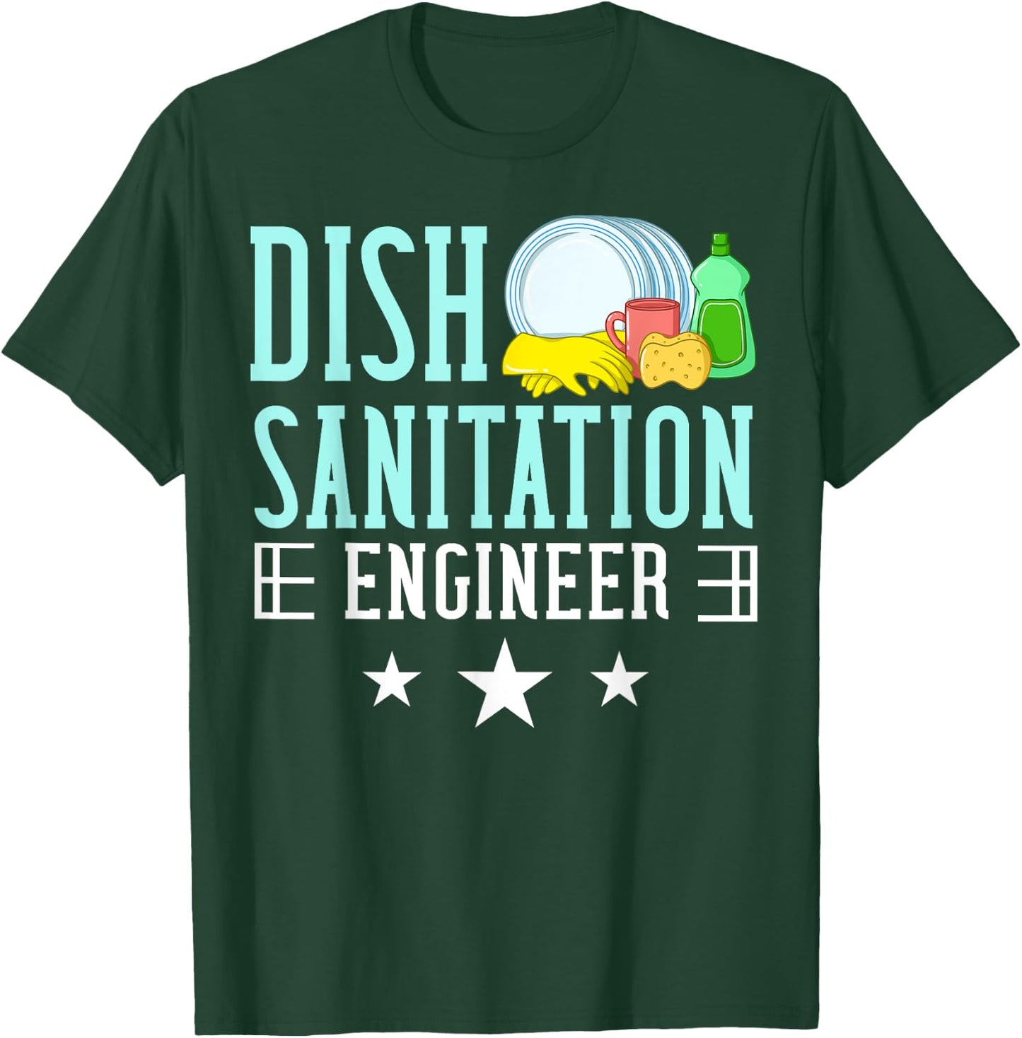 Dishwasher Dishwashing Gift Job Dish Washing T-Shirt - T-Shirt | Forest