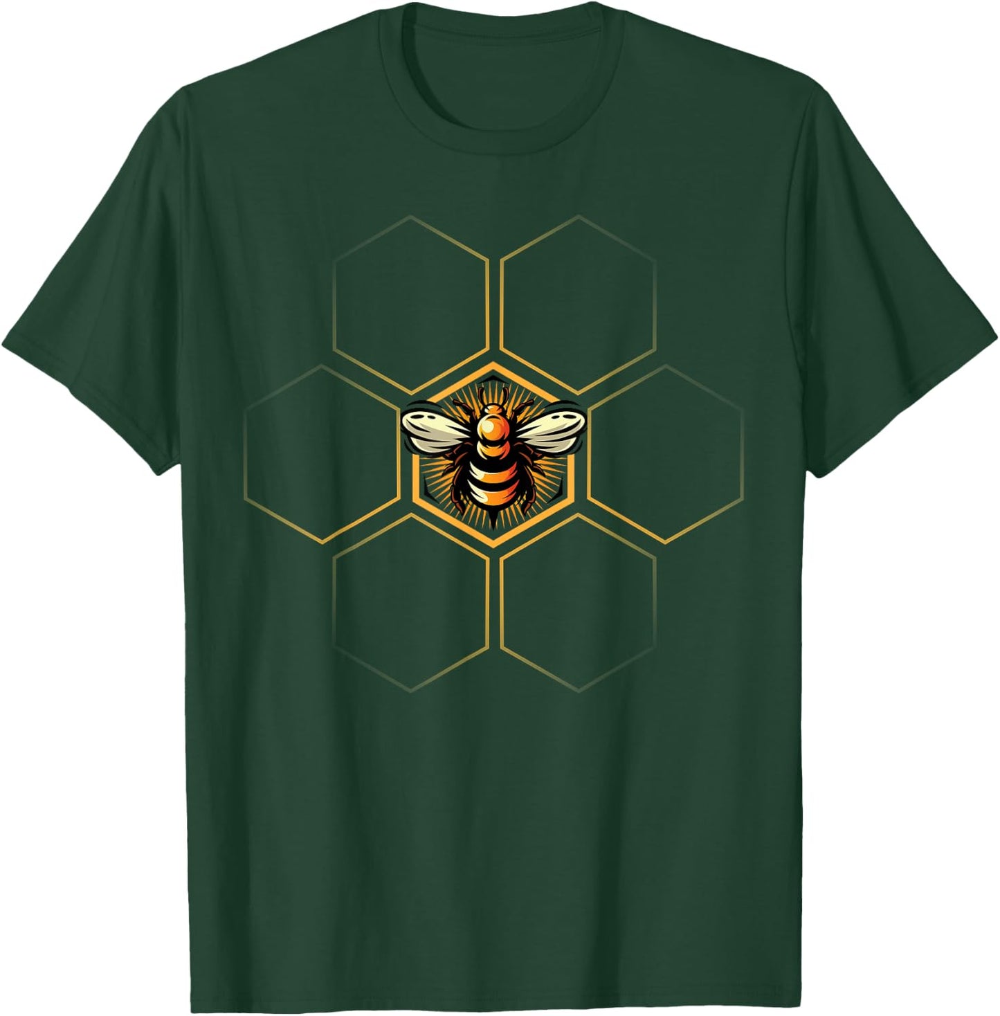Beekeeper Shirt, Beekeeping - Honeycomb Love For Bees T-Shirt - T-Shirt | Forest
