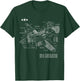 World War 2 Aircraft Blueprint WWII B24 Liberator Bomber T-Shirt - T-Shirt | Forest