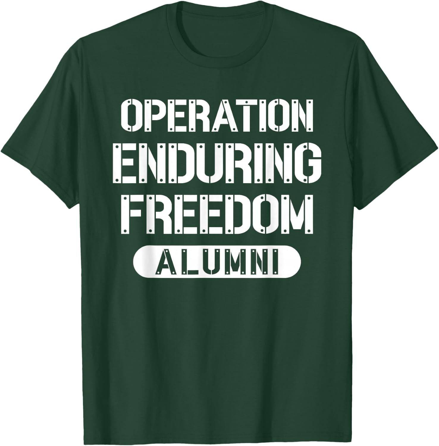 Operation Enduring Freedom Alumni Afghanistan OEF Veteran T-Shirt - T-Shirt | Forest