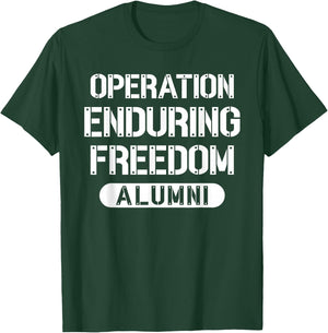 Operation Enduring Freedom Alumni Afghanistan OEF Veteran T-Shirt - T-Shirt | Forest